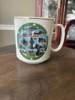Premier Ireland Scenic Ceramic Coffee Mug with Gold Trim